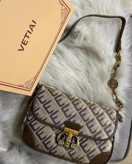 Vetiai Monogram Chain Shoulder Bag